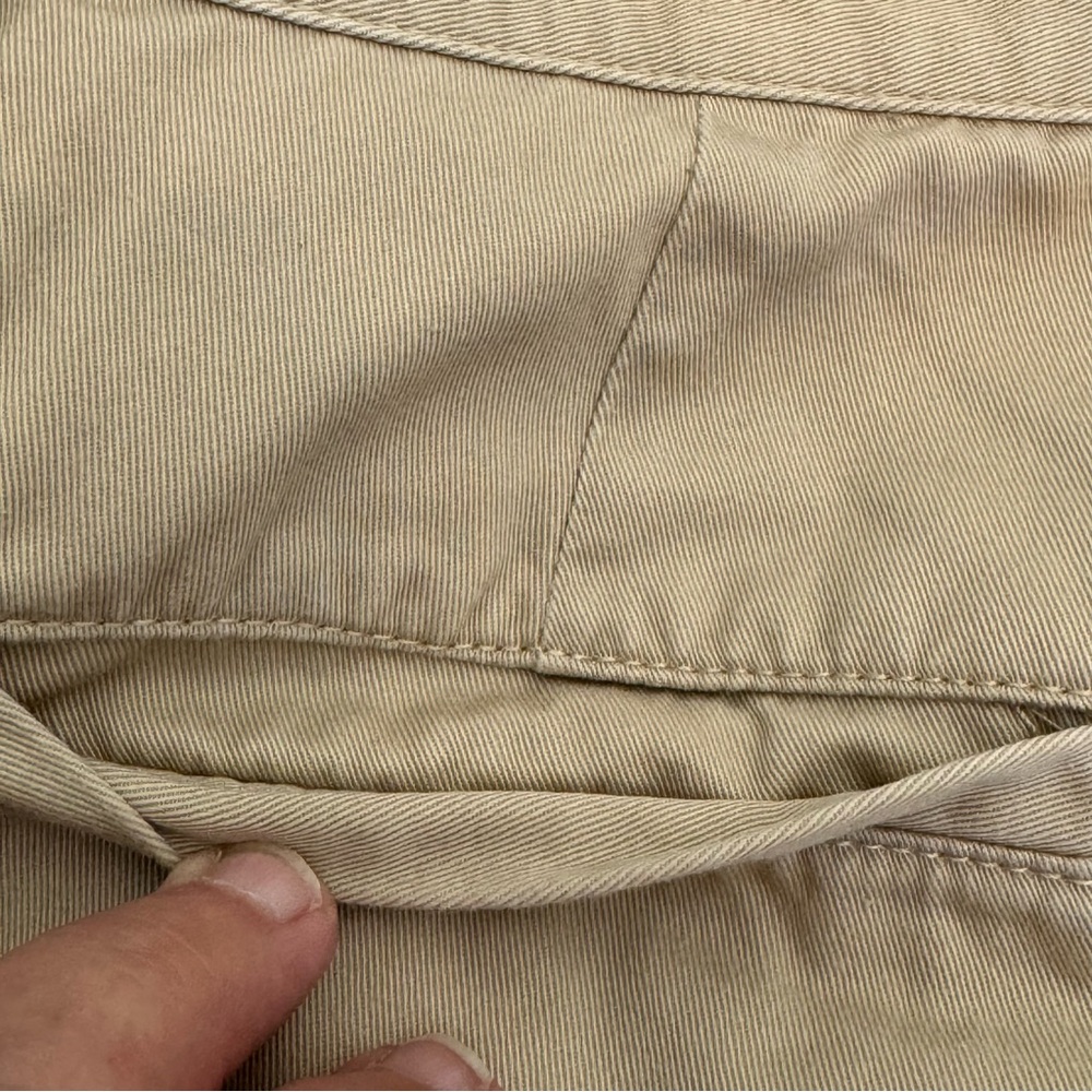 Lauren Ralph Lauren Khaki Flat Front Shorts Women’s 14 Classic Cotton Preppy - Picture 3 of 16